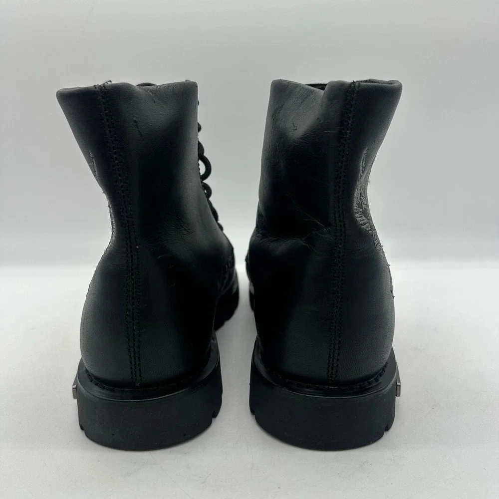 Harley-Davidson 95172 Mens Size 10 Black Leather Winged Skull Biker Riding Boots